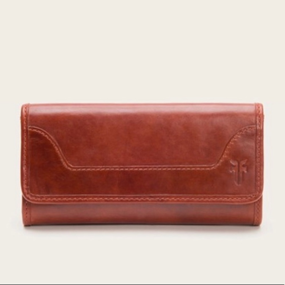 NWT Frye Wallet Melissa in Red Clay